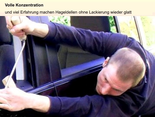 Hagelschaden dellendrücken